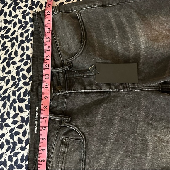 Six Week Residency Washed Black SWR-D01 Distressed ButtonFly Skinny Jeans NWT 36 - Picture 12 of 15